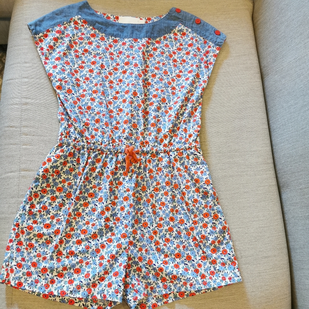 Mini Boden cotton floral romper 9-10y